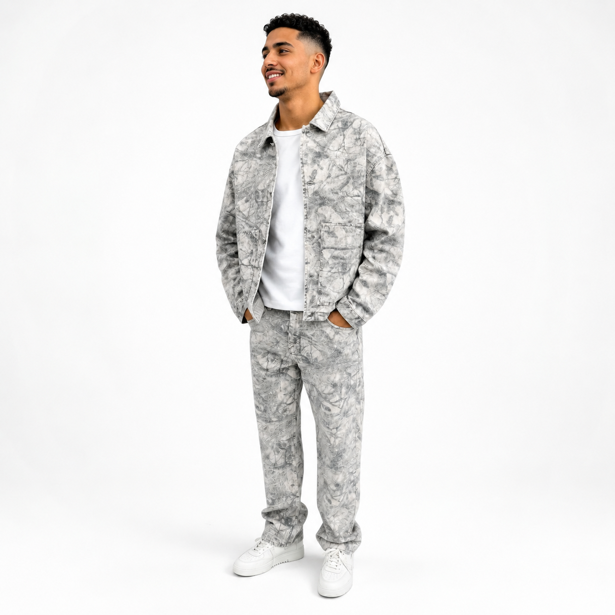Ensemble Veste & Pantalon Denim Délavé